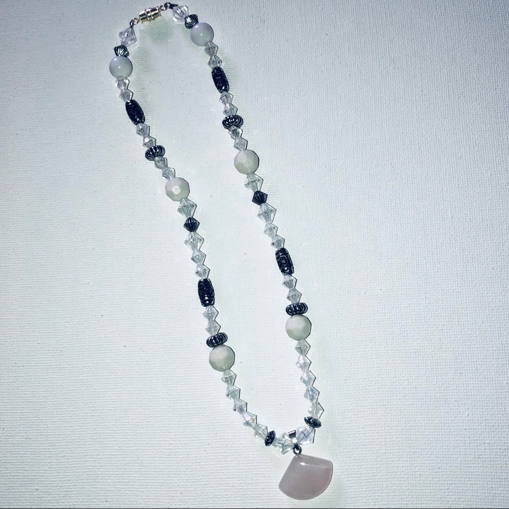 ➰Handmade RoseQuartz Chocker - Picture 3 of 4